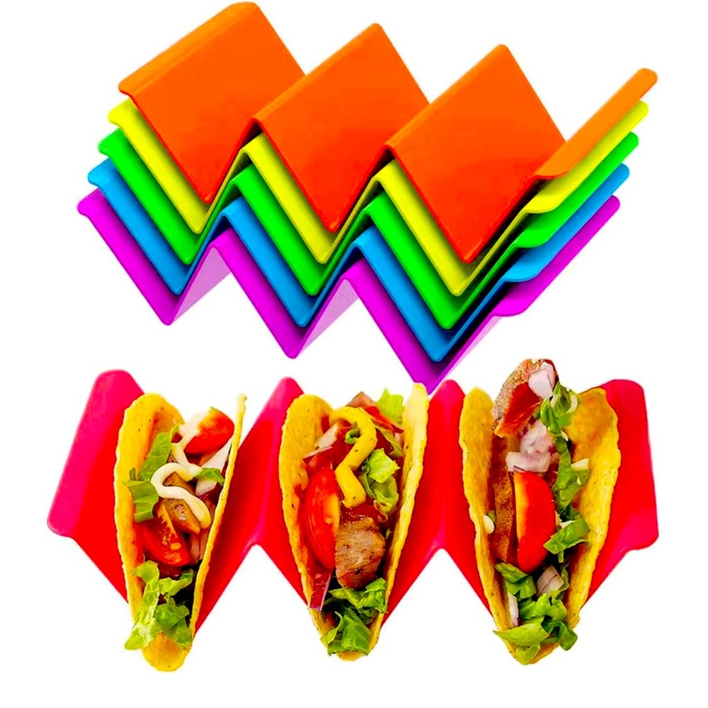 1pc Colorful Taco Holder Stands - Premium Large Taco Tray